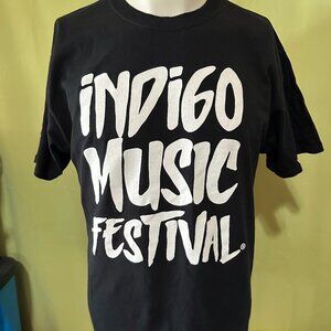 Indigo Music Festival Guam Staff Men's Black T Shirt Large Cotton